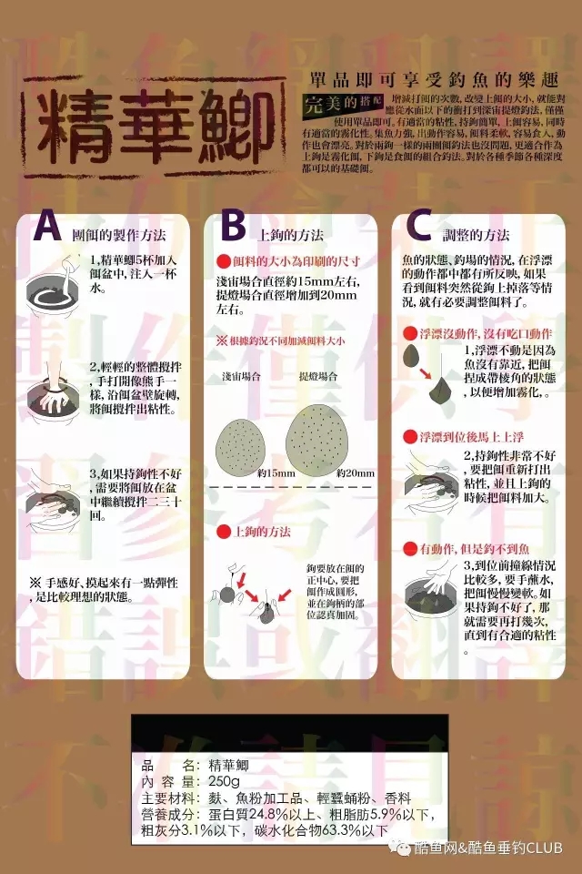 丸九饵料的详细介绍 丸九饵料使用方法_WWW.YUJUCEPING.COM