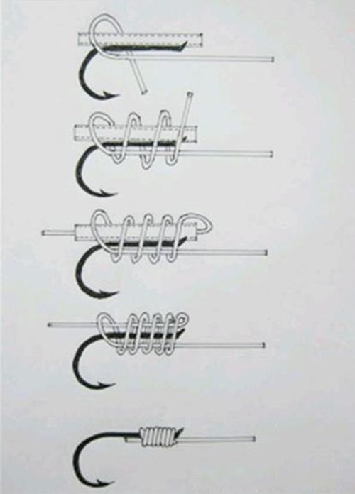 简单绑钩方法图解_WWW.YUJUCEPING.COM
