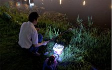 春天野河夜钓鲤鱼技巧