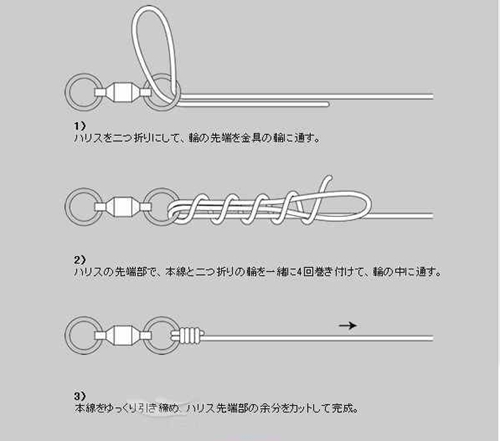 日本绑钩之日本绑八字环法_WWW.YUJUCEPING.COM