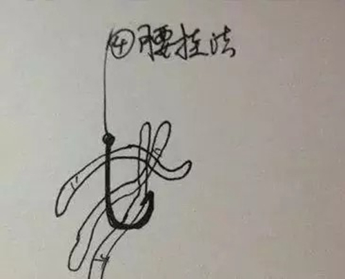 蚯蚓挂钩钓法图解_WWW.YUJUCEPING.COM